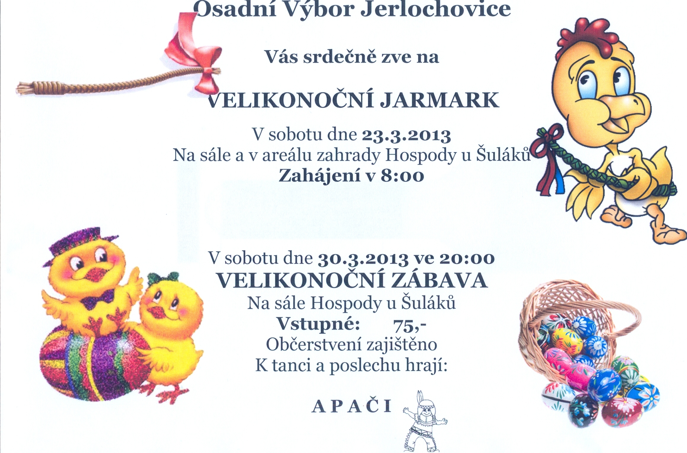 Velikonoční jarmark a zábava 2013